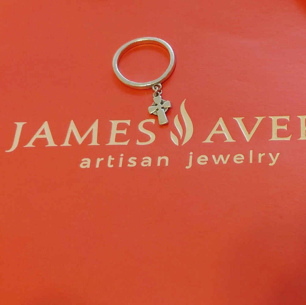 James Avery Rare & Retired Celtic Cross Dangle Ring